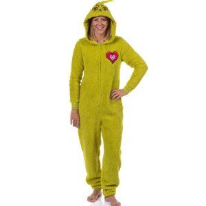 Dr. Seuss Women's The Grinch Christmas Matching Family Pajamas Union Suit NWT